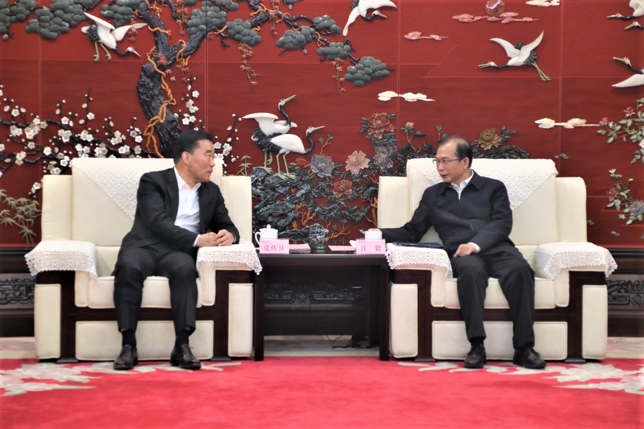 张传卫拜会中国华电党组书记、董事长江毅